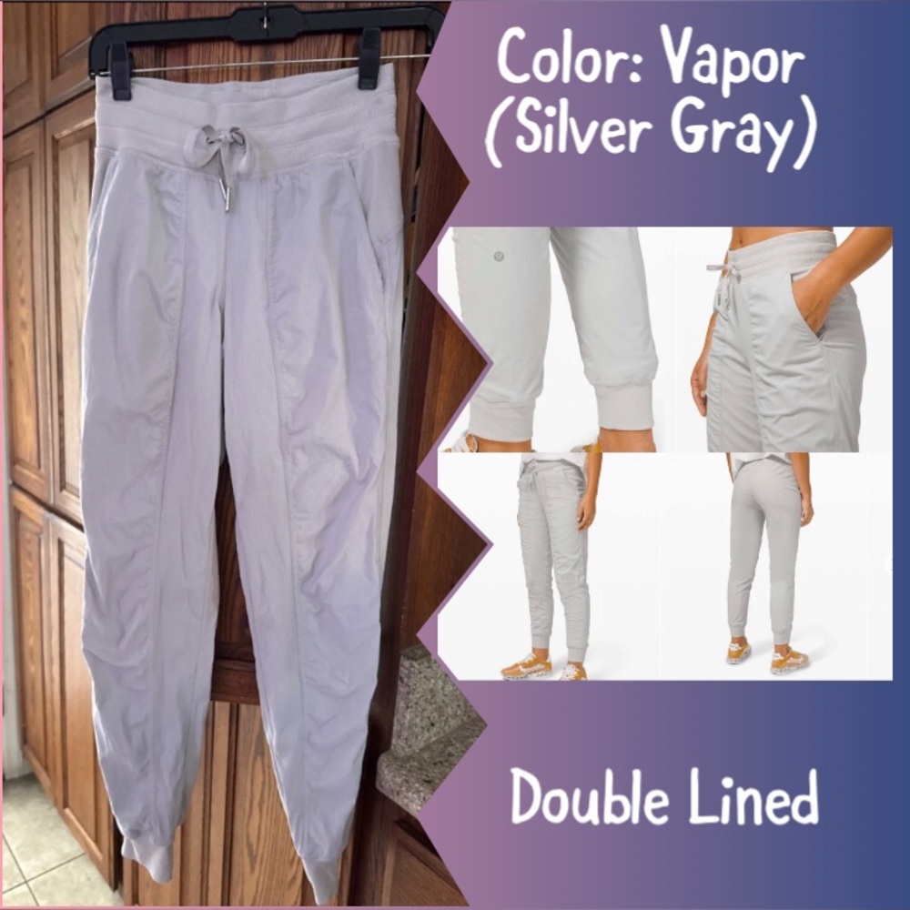 Lululemon Dance Studio Jogger DOUBLE Lined Vapor Gray S9 XS Pants
